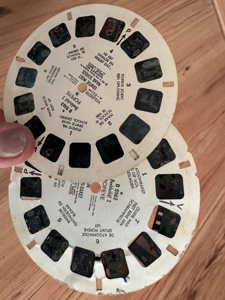 View Master Schijfjes Popeye & Sprookjes/Dieren, Verzamelen, Speelgoed, Gebruikt, Ophalen of Verzenden