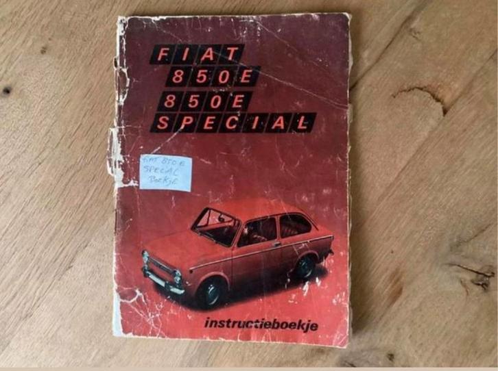 Instructieboekje Fiat 850 E / E Special Nederlands, Auto diversen, Handleidingen en Instructieboekjes, Ophalen of Verzenden