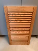 8x Louvredeur - Houten jaloezie deur 39x69, Ophalen, Gebruikt