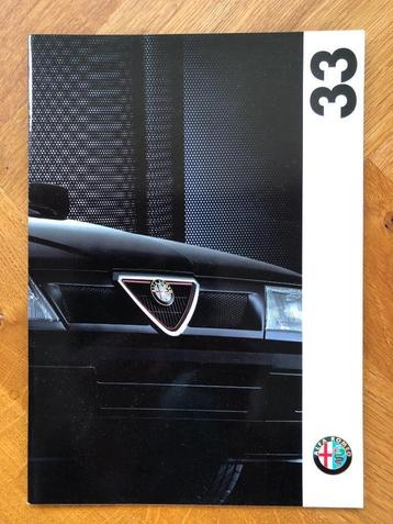 Alfa Romeo 33 dikke folder 1992. 38p. beschikbaar voor biedingen