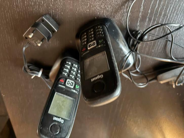 Gigaset Draadloze Huistelefoon, Telecommunicatie, Vaste telefoons | Handsets en Draadloos, Gebruikt, 2 handsets, Stralingsarm