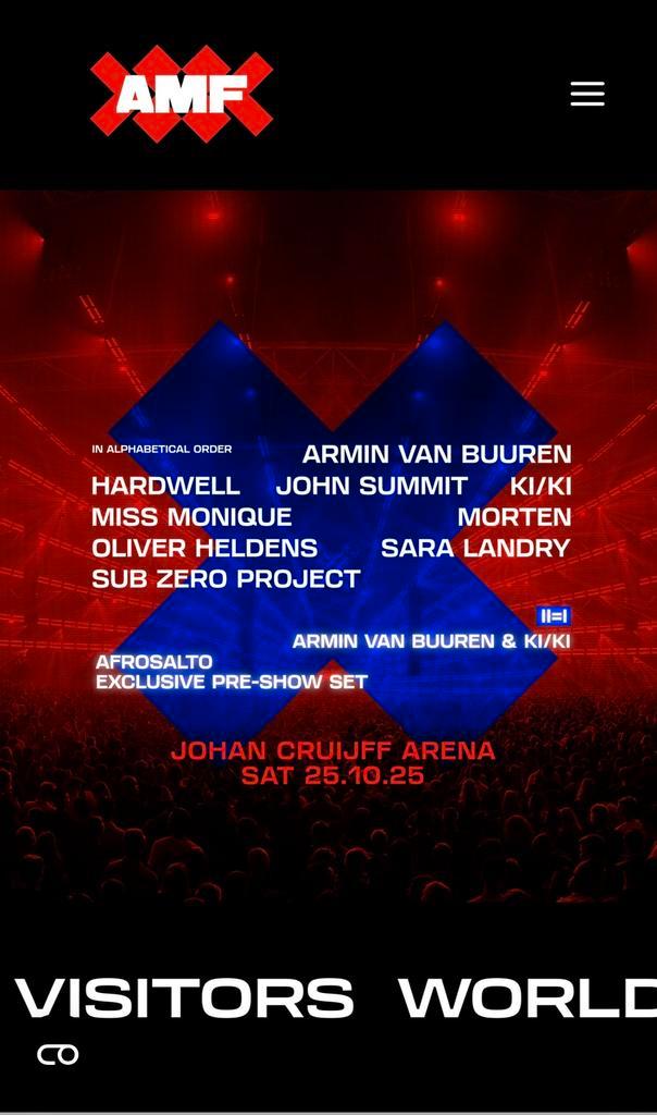 AMF 2025 ticket te koop ️, Tickets en Kaartjes, Concerten | House, Techno en Trance, Eén persoon