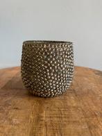 Waxinelichthouder – Glas met bolletjesstructuur, Ophalen of Verzenden, Zo goed als nieuw, Overige materialen, Minder dan 25 cm