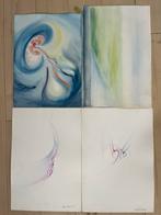 4 Aquarelleren Karel Niehorster, Ophalen of Verzenden