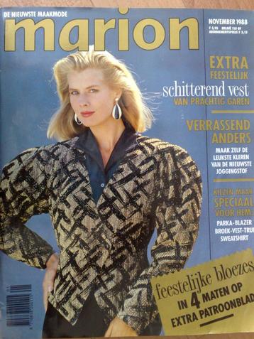 Marion zelfmaakmode november nr 11 / 1988 beschikbaar voor biedingen