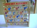 houten alfabet met draaibare blokken van 28x26cm tellen a/b/, Kinderen en Baby's, Speelgoed | Houten speelgoed, Ophalen of Verzenden