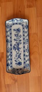 Blauw-Witte Langwerpige Schaal, Ophalen of Verzenden