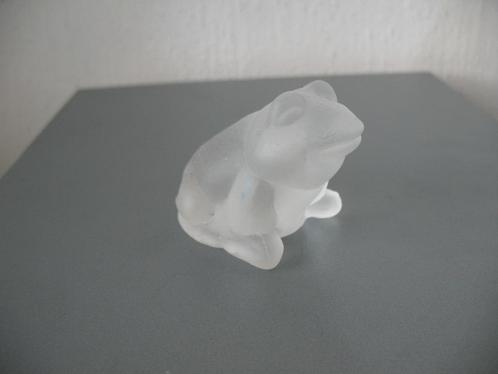 Frosted Glass Frog, Antiek en Kunst, Antiek | Glas en Kristal, Ophalen of Verzenden
