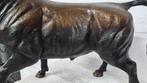 STIER // BRONZEN BEELD / koe/ TUINBEELD / boederijdier, Ophalen of Verzenden, Nieuw, Boerderijdier, Beeldje of Figuurtje