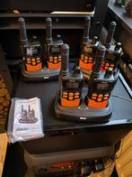 Portofoons 10 stuks VERGUNNINGSVRIJ + extra/s, 5 tot 15 km, Ophalen of Verzenden, Zo goed als nieuw, Portofoon of Walkie-talkie