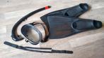 Vintage Nemrod snorkel-set 42-44, Watersport en Boten, Ophalen, Gebruikt, Duikbril of Snorkel