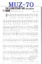 Muz70 bladmuziek super song: Oh Lonesome Me ( Don Gibson), Muziek en Instrumenten, Bladmuziek, Gebruikt, Verzenden, Keyboard, Artiest of Componist