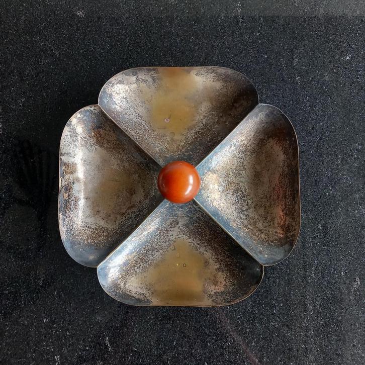 Petera art deco cabaret-schaal uit de jaren 30 Polen, Antiek en Kunst, Antiek | Woonaccessoires, Ophalen of Verzenden