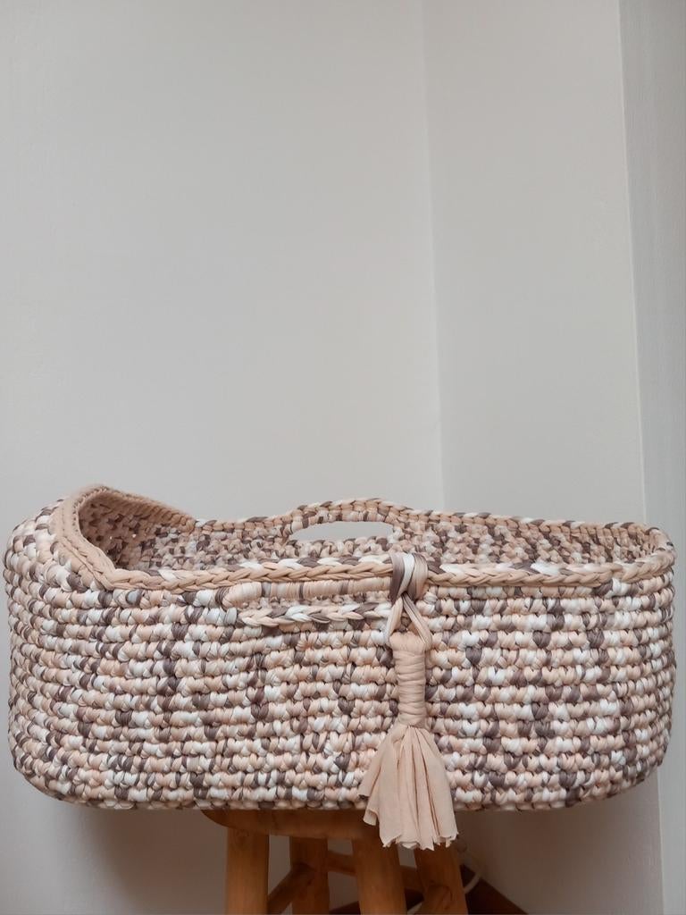 NIEUW!Handgemaakte Mosesmand met matrasje en voetenzak!, Kinderen en Baby's, Babywiegjes en Ledikanten, Nieuw, Wieg, Ophalen of Verzenden