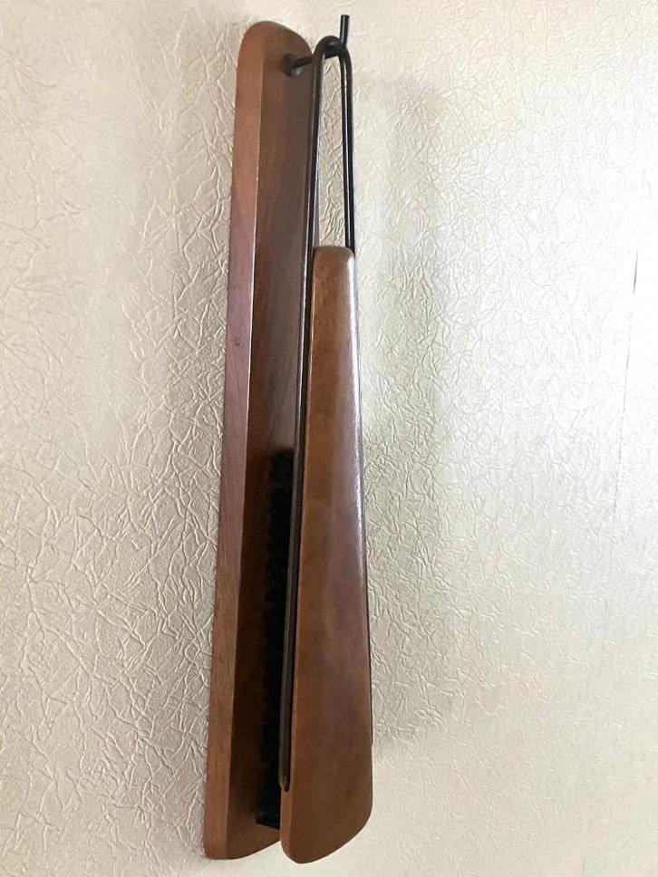 Vintage teak kledingborstel, Verzamelen, Retro, Huis en Inrichting, Ophalen