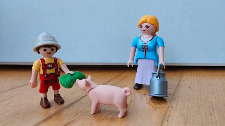Playmobil 5514 en 6950 BOERDERIJFIGUREN, Kinderen en Baby's, Speelgoed | Playmobil, Zo goed als nieuw, Ophalen