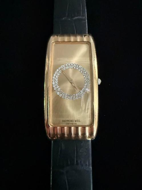 Raymond Weil horloge 18k verguld., Sieraden, Tassen en Uiterlijk, Horloges | Heren, Gebruikt, Polshorloge, Overige merken, Overige materialen