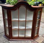 Antiek wand/vitrinekastje, Huis en Inrichting, Kasten | Vitrinekasten, Ophalen, B, Gebruikt, Met hangruimte