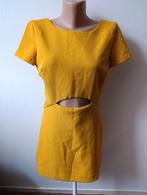 Jumpsuit jurk look, maat M, Zara, Maat 38/40 (M), Zara, Geel, Ophalen of Verzenden