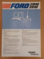 Folder Ford 2910 en 3910 tractor, Ophalen of Verzenden, Gelezen, Tractor en Landbouw
