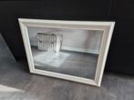 Spiegel met witte lijst 90x70 cm, Ophalen of Verzenden, Zo goed als nieuw, 75 tot 100 cm, Minder dan 100 cm