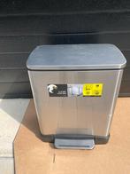 EKO E-Cube Pedaalemmer 20 l Mat RVS nieuw, Met pedaal, Nieuw, Ophalen of Verzenden, 20 tot 30 liter
