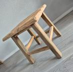 Houten kruk / bijzettafel, 41cm hoog, Ophalen, Gebruikt, Hout