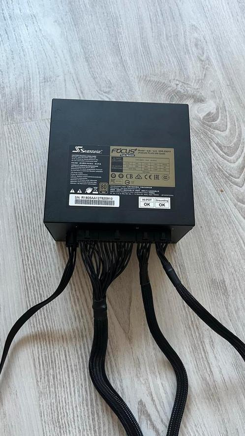 Seasonic Focus Gold+ 550W Voeding, Computers en Software, Interne voedingen, Gebruikt, Ophalen of Verzenden