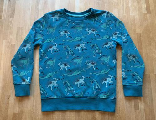 C&A trui groen blauw dino dinosaurus maat 134, Kinderen en Baby's, Kinderkleding | Maat 134, Gebruikt, Jongen, Trui of Vest, Ophalen of Verzenden