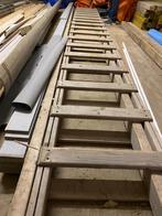 Houten lader 5 meter, Doe-het-zelf en Verbouw, Ladders en Trappen, Ophalen, 4 meter of meer