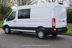 Ford Transit 350L 130PK L3H2 LDT Dubbel Cabine BPM VRIJ! Cli, Voorwielaandrijving, Gebruikt, 4 cilinders, Parkeersensor