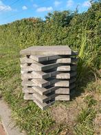 Zwarte terrastegels 60x60x5 cm 14 stuks, Tuin en Terras, Tegels en Klinkers, Ophalen, Zo goed als nieuw, Beton, Terrastegels