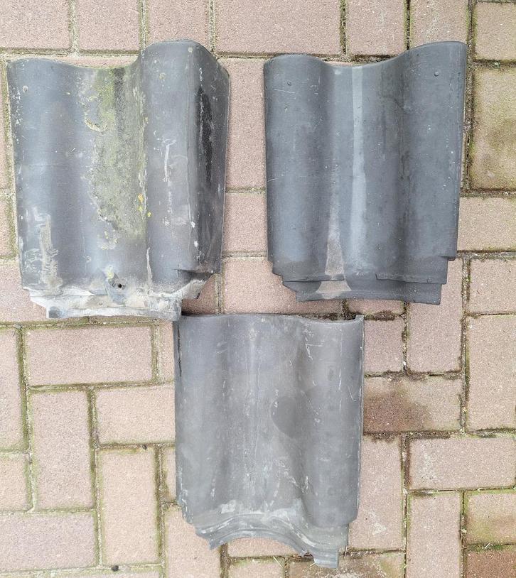 Te koop nokvorsten, kantpannen en dakpannen, Doe-het-zelf en Verbouw, Dakpannen en Dakbedekking, Gebruikt, Dakpannen, Steen of Klei