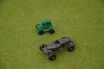 2 oude miniatuur autootjes van metaal Ford T 1911 + MB 1928, Ophalen of Verzenden