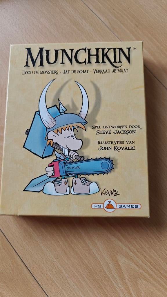 Munchkin Kaartspel - Dood de monsters, jat de schat!, Vijf spelers of meer, Ophalen of Verzenden, Zo goed als nieuw, PS Games