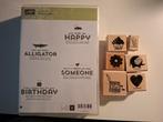 Stampin'up stempelset + losse stempels, Hobby en Vrije tijd, Ophalen of Verzenden, Zo goed als nieuw, Clearstamp