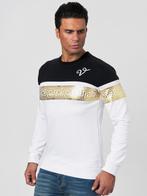 SALES! 1105 Wit zwart goud shirt maat XL, Kleding | Heren, Nieuw, Ophalen of Verzenden, Maat 56/58 (XL), Wit