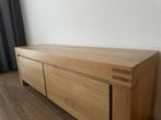 tv dressior 160cm massief eiken Goossens design softclose, 150 tot 200 cm, Eikenhout, Ophalen of Verzenden, Zo goed als nieuw