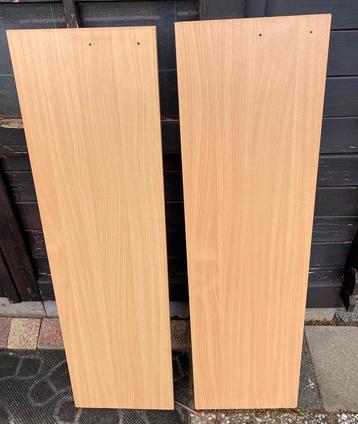 Planken Boekenplank, beuken fineer, 105 x 29,5 x 1,5 cm. 2st beschikbaar voor biedingen