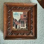 Vintage lijst Vermeer Straatje  afbeelding, Ophalen of Verzenden
