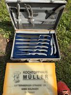 Messenset messenkoffer müller, Ophalen, Zo goed als nieuw, Rvs of Chroom