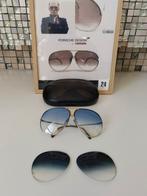 24- Origineel porsche design vintage piloten zonnebril by ca, Overige merken, Zonnebril, Blauw, Ophalen of Verzenden