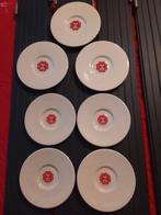 Diverse schoteltjes Douwe Egberts, Gebruikt, Verzenden, Overige stijlen, Kop(pen) en/of Schotel(s)