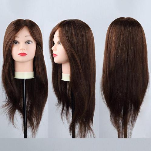 Prof. Oefenhoofd Kappershoofd Trainingshoofd 100% Echt Haar!, Sieraden, Tassen en Uiterlijk, Uiterlijk | Haarverzorging, Nieuw