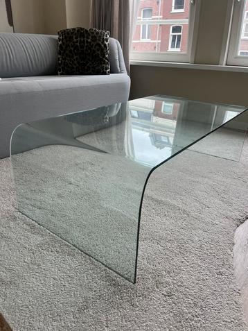 Glazen salontafel (HK Living / Zuiver stijl) - glass table beschikbaar voor biedingen