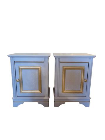 Gerestylde Nachtkastjes Taupe met Goud beschikbaar voor biedingen