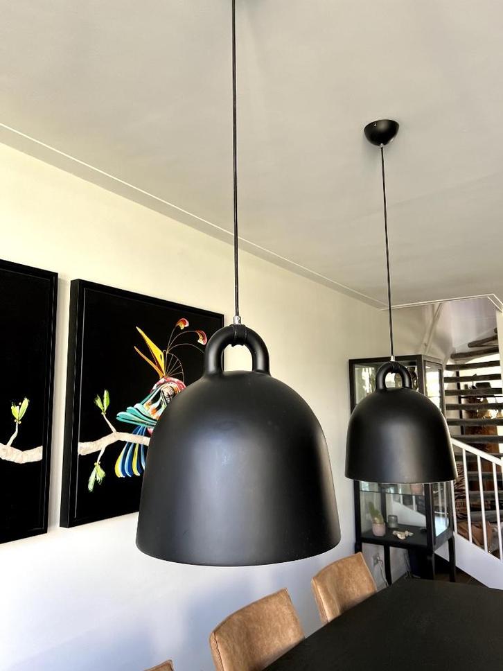 2x Bell hanglamp small obv Normann Copenhagen (look-a-like), Huis en Inrichting, Lampen | Hanglampen, Zo goed als nieuw, Minder dan 50 cm