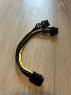 6-pins PCIe naar dubbele 8-pins (6+2) splitterkabel, Ophalen of Verzenden, Zo goed als nieuw