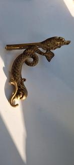 Messing Haak Vis - Decoratief, Huis en Inrichting, Woonaccessoires | Wanddecoraties, Ophalen of Verzenden