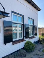 3 degelijke hardhouten ramen incl kozijn, Doe-het-zelf en Verbouw, Kozijnen en Schuifpuien, Ophalen, Hout, Raamkozijn, 75 tot 150 cm